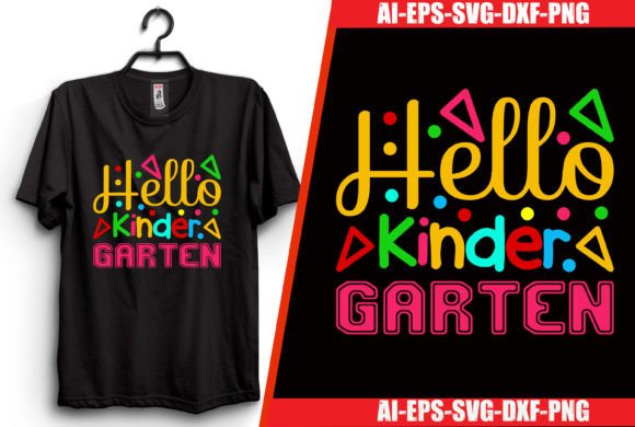 Hello Kinder Garten T-shirt Design Graphics