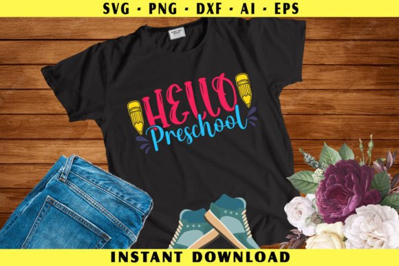 Hello Preschool Leopard Pencil Graphics