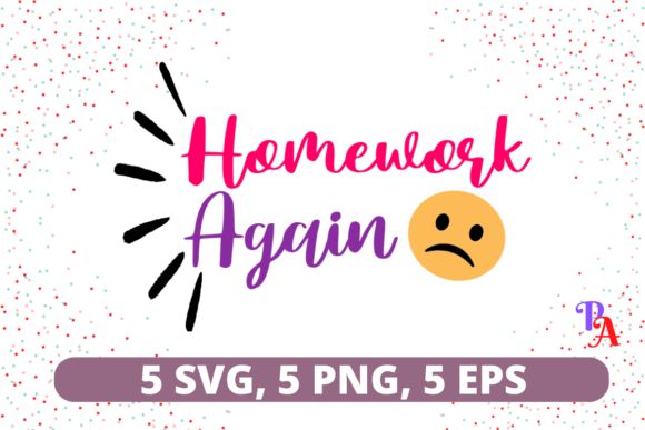 Homework Again SVG: Graphics for Crafts
