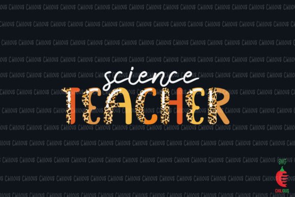 Science Teacher Leopard Graphics and Crafts